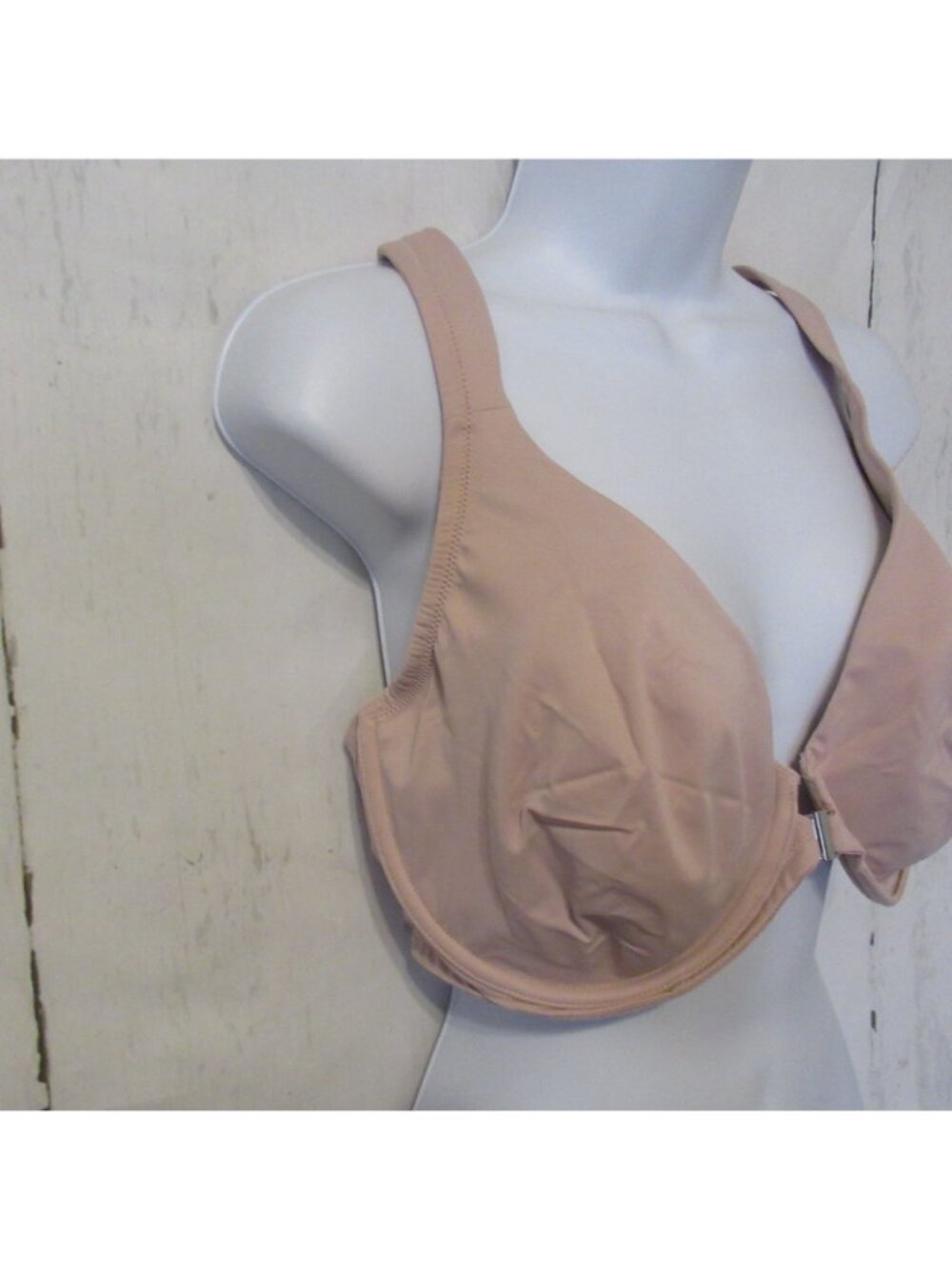 Delimira Bra 40DD Pink Front Close Underwire Racerback W431X - Picture 3 of 6